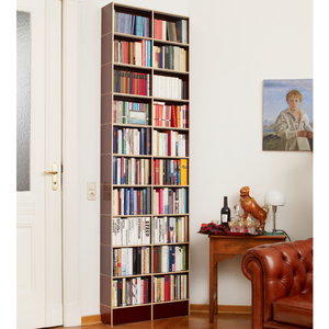 Bücherregal aus Echtholz für Taschenbücher
