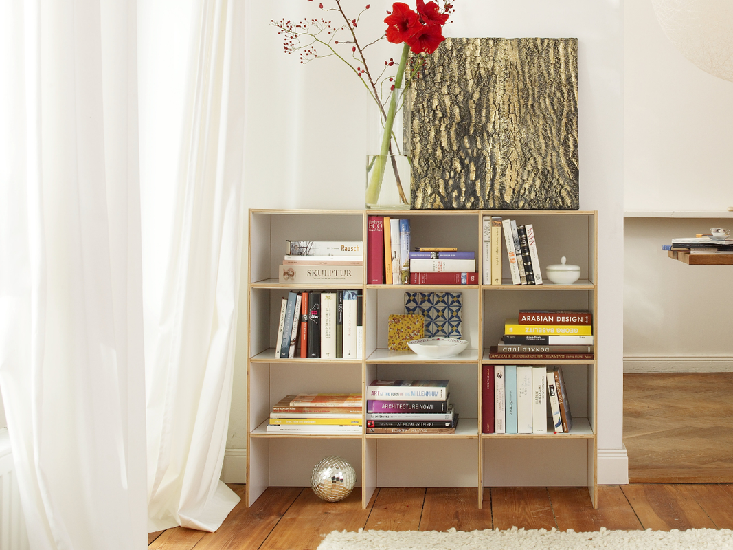 Bücherregal Wiesbaden mit viel Platz für Bücher.