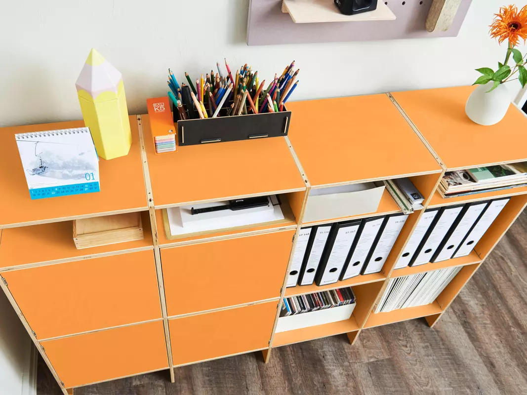 Das Büro Regalsystem mit viel Stauraum