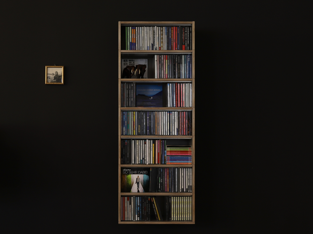 Individuell konfigurierbare Regalsysteme für CD's