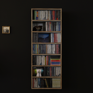 Individuell konfigurierbare Regalsysteme für CD's