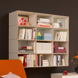 Bauhausstil Regalsysteme im modularen Steckverbund aus Birkenschichtholz made in Germany