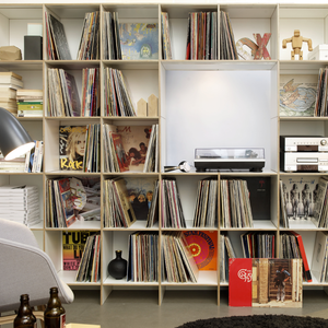 LP-Regal aus Birkenholz. Modular, Flexibel, Erweiterbar.