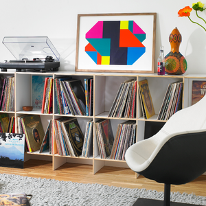 Individuell konfigurierbare Schallplatten Regale