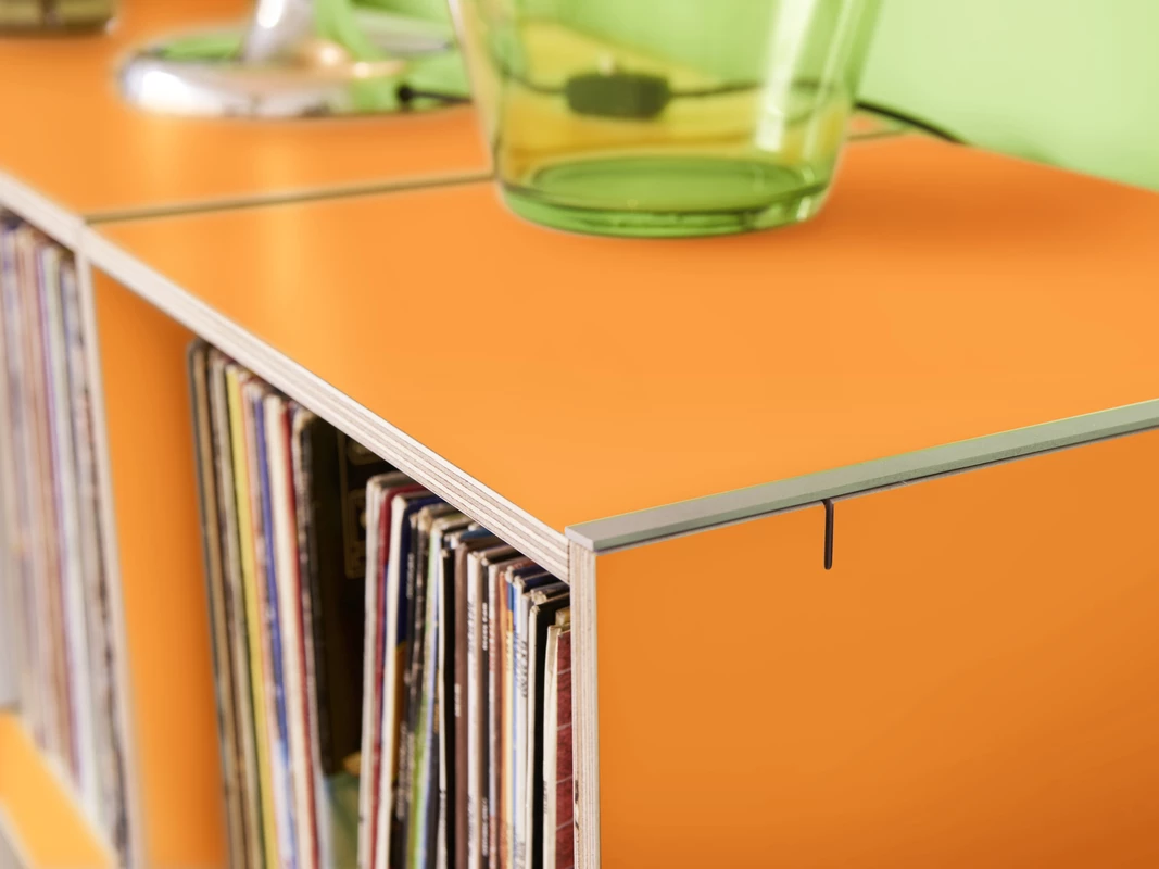 2000 Schallplatten locker verstaut im LP-Regal München
