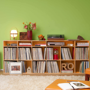 Modulares Schallplattenregal mit Platz für 1000 Vinyl's