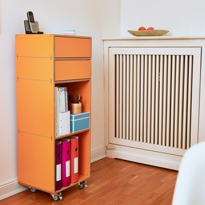 Home Office Regal auf Rollen