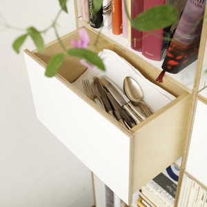 Schubladen aus Birkenschichtholz mit Tip-On Funktion